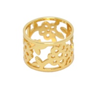 Jewellers Florist Almond Blossom Ring - Yellow Gold Photo