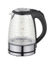 Sunbeam - 1.7 Litre Ribbed Glass Kettle - Black Sunbeam - 1.7 Litre Ribbed Glass Kettle - Black Photo