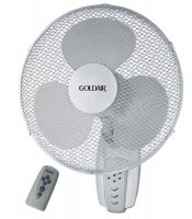 Goldair - 40cm Wall Mount Fan With Remote - White Photo