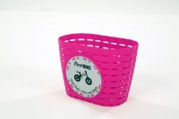FirstBike Basket - Pink Includes Strap & Sticker Photo