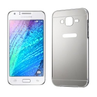 Samsung Tuff-Luv Metal Plating Bumper Case for Galaxy J1 - Black Photo