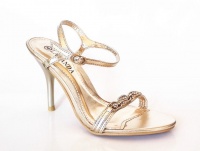Lavanda Gold Heel Sandal with Diamante Trim 3K3031-1 GOLD Photo