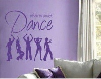 Bedight When In Doubt Dance" Dancing Figures Vinyl Wall Art Photo