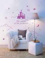 Bedight Princess Castle Vinyl Wall Art Photo
