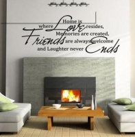 Bedight Home Is Where Love Resides Vinyl Wall Art Photo
