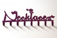 TrendyShop Necklace hook with Butterflies - Purple Photo
