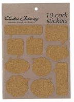 Paper Trends 10 Speech Bubble Cork Stickers Photo