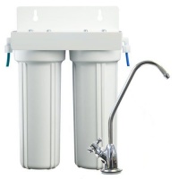 Double under counter Water Filtration System with GAC filter Photo