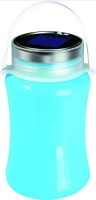 UltraTec - SLS Solar LED Silicone Water Proof Bottle Box - Blue Photo