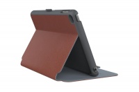 Speck iPad Mini 4 Stylefolio Luxury Metallic - Red & Grey Photo