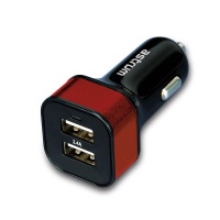Astrum Dual USB Car Charger - CC340 - Red Photo