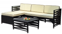 Hazlo Vegas Patio Living Sectional Sofa Set Photo