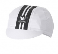 Vermarc Cycling Caps - White with Black Stripe Photo