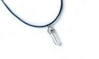 Lakota Inspirations Silver Plated Crystal Cord Necklace -Rose Quartz Photo