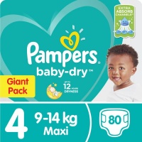 Pampers Baby Dry - Size 4 Giant Pack - 80 Nappies Photo