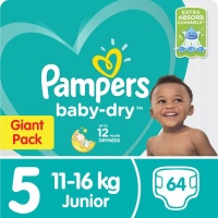 Pampers Baby Dry - Size 5 Giant Pack - 64 Nappies Photo
