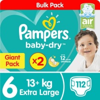 Pampers Baby Dry - Size 6 Twin Giant - 2x56 Nappies Photo