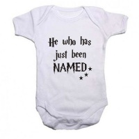 Noveltees He Who Has Just Been Named Short Sleeved Body Vest - White Photo