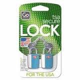 Go Travel Mini Sentry USA Lock Twin Pack - Turquoise Photo
