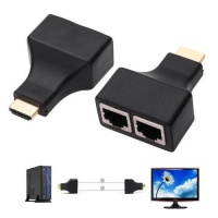 HDMI Extension Over Dual Category 5e / 6 Cables Adapter Set Photo