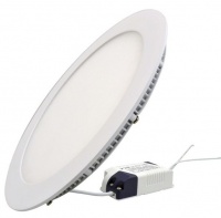 12W Round LED Panel Light - White 2 Pack Photo