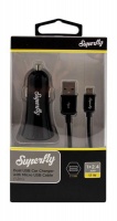 Car Charger Kit2 Black Superfly Photo