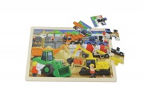 Master Kidz 20-Piece Jigsaw Puzzle - Construction Site Photo