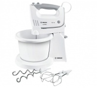 Bosch - Hand Mixer Bowl With Stand - White & Grey Photo