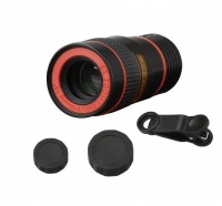 Raz Tech Universal 8x Zoom Telescope Camera Lens with Clip for Smartphone & Tablets Photo