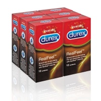 Durex Condoms - Real Feel - 6 Pack of 12's Photo