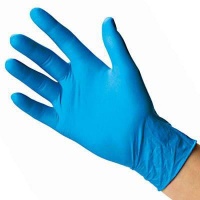 Nitrile Blue Powder Free Non Latex Gloves - Box of 100 Photo