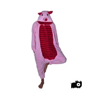 aFreaka Adults Piglet Inspired Onesie - Pink & Red Photo