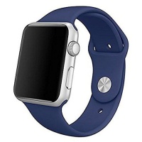 Apple 42mm/44mm Silicone Strap for Watch - Black Photo