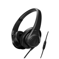 AudioTechnica Audio Technica SonicFuel Headphones with Remote & Mic - Black Photo