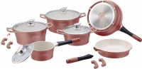 Royalty Line 14-Piece Die Cast Ceramic Coating Cookware Set with Glass Lid Photo