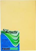 Butterfly A4 Pastel Board 100s - Yellow Photo