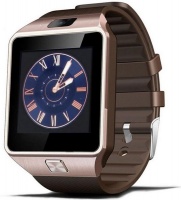 DZ09 Bluetooth Smart Watch With Camera - ROSE GOLD Photo