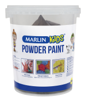 Marlin Kids Powder Paint 500g Bucket - Black Photo