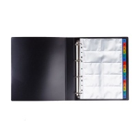 Meeco A4 Refillable Business Card Holder - Black Photo