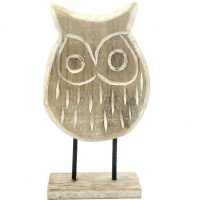 Pamper Hamper - Wooden Standing Owl Photo