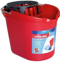 Vileda - Oval Bucket and Wringer - Red Photo
