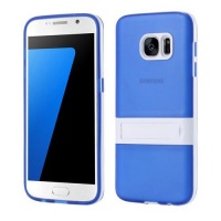 Samsung Soft TPU Case with Kickstand Galaxy S7 - Blue Photo