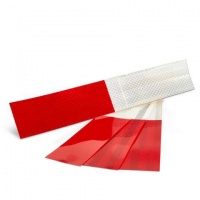Highly Reflective DOTC2 Strips - Red & Silver 4 pieces - CG0275 Photo