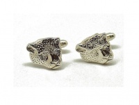 Sterling silver leopard cufflinks Photo