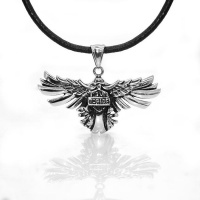 Xcalibur Stainless Steel Eagle Pendant on 55cm Leather Thong - TXN009 Photo
