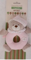 Snuggletime - Classical Plush Bear Rattle - Pink Photo