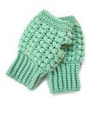 Croshka Designs Crochet Hand Warmers for Women - Fresh Green Photo