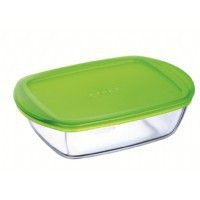 Pyrex - Storage Cook and Store Square Dish With Lid Shallow Version - 1.6 Litre Photo