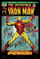 Iron Man - Birth of Power with Black Frame Photo