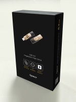 Apacer AH650 64GB USB3.0 Fingerprint Flash Drive - Gold Photo